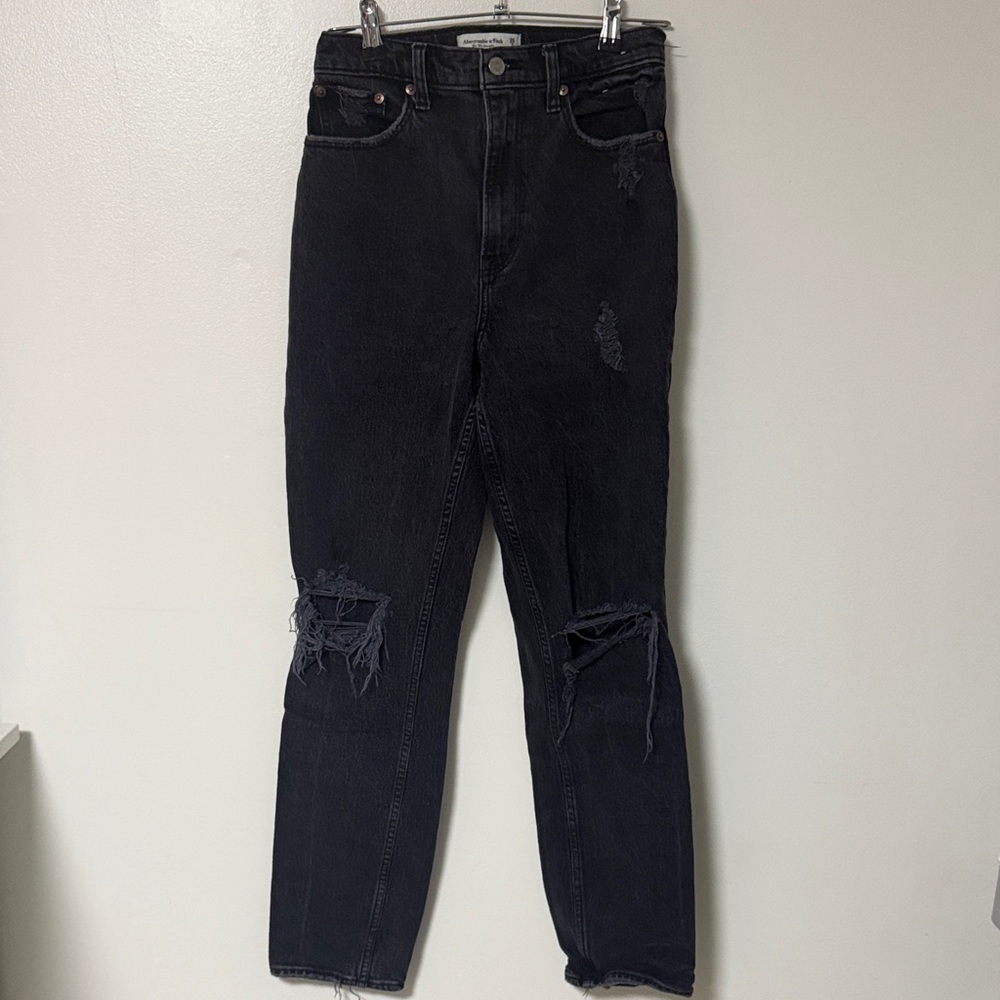 Abercrombie & Fitch Dark Gray Ultra High Rise Jeans